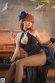 蜜汁猫裘 Cosplay 黑太子旗袍